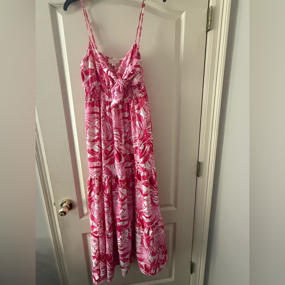 Floral Pink Maxi Dress
